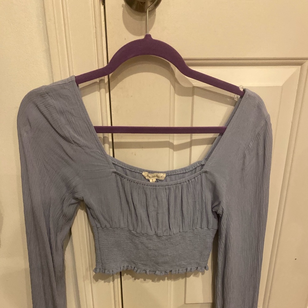 Long sleeve square neck pacsun top